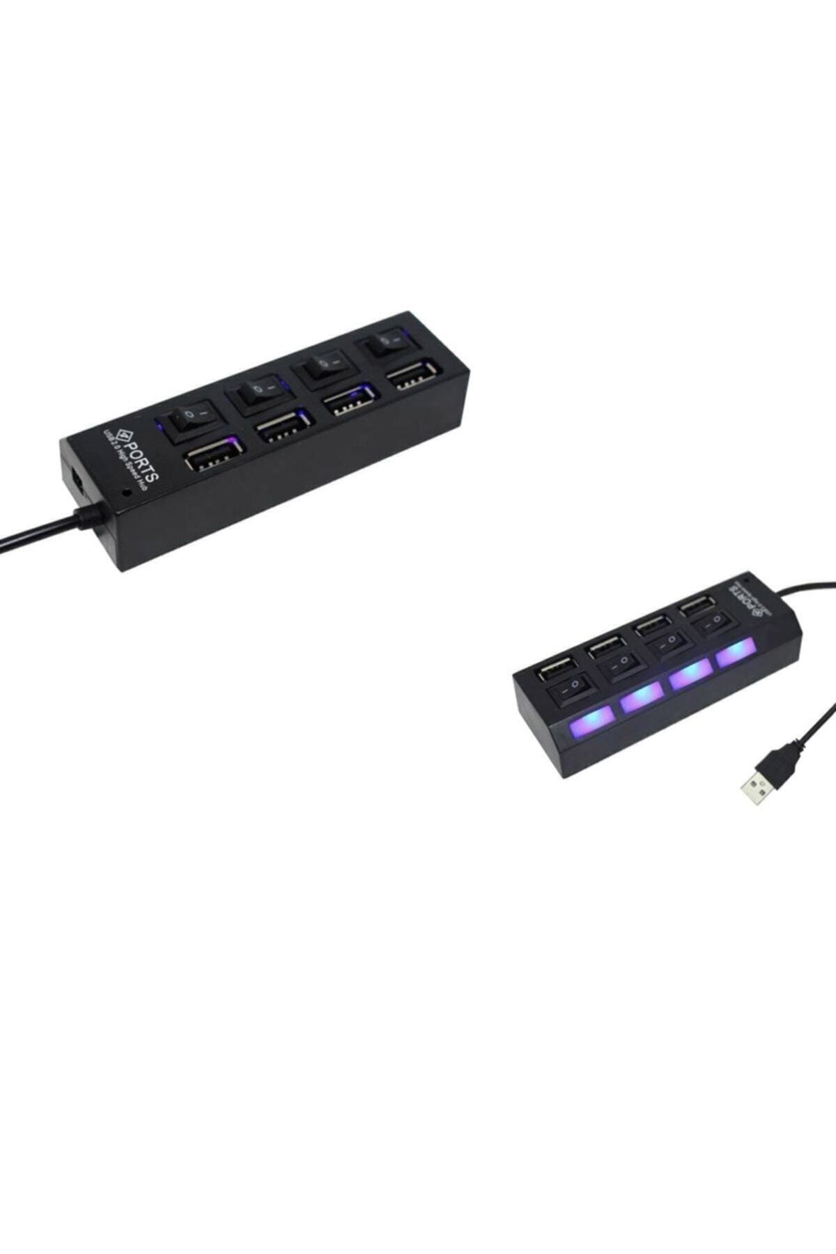checkmate 4 Port Usb Hub 2.0 Çoklayıcı Anahtarlı Işıklı Çoğaltıcı Switch 1113006mrn