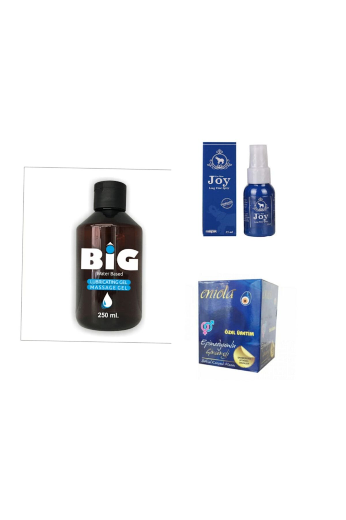 BIG Masaj Yağı 250 Ml Joy Uzun Geceler Eniola Bitkisel Macun 45 Gr