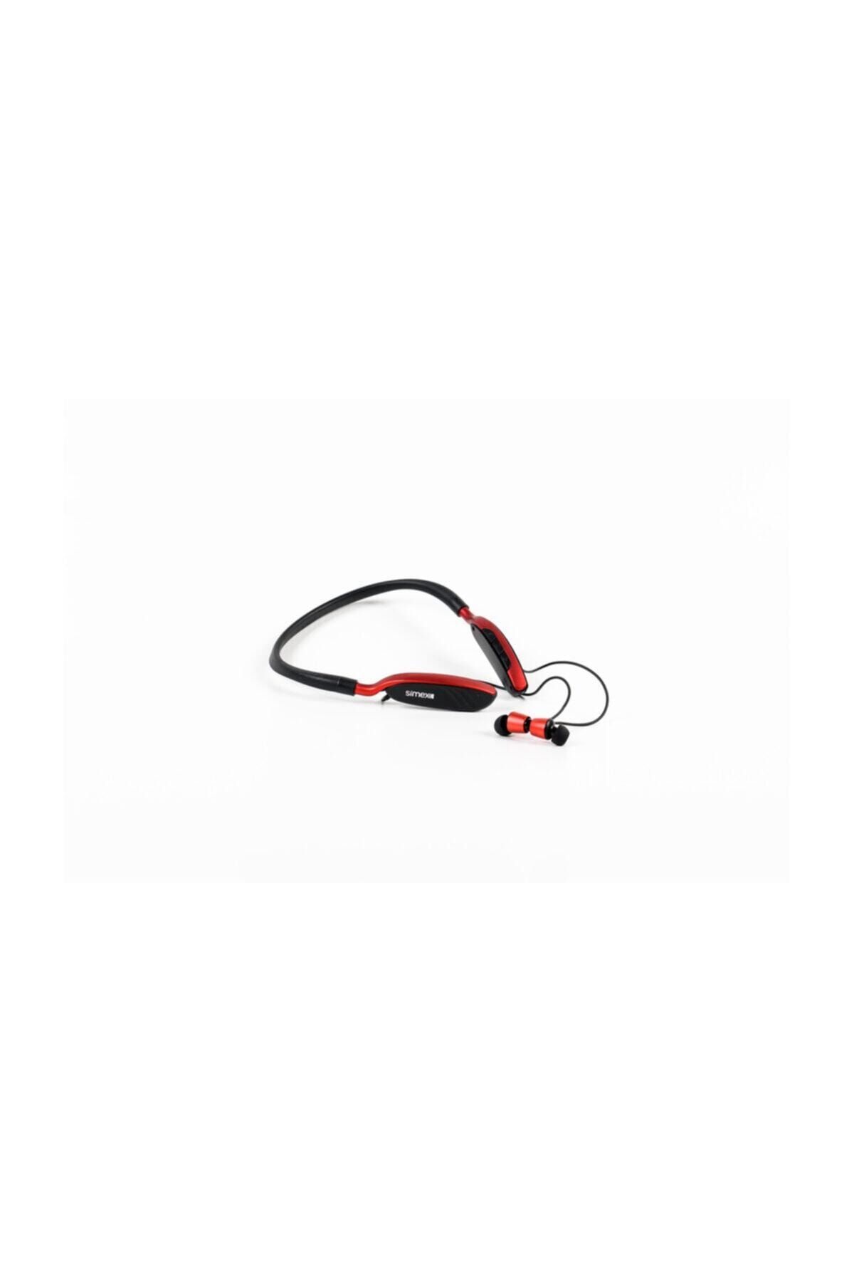 Simex Phantom Mikrofonlu Kablosuz Bluetooth Kulaklık Kırmızı