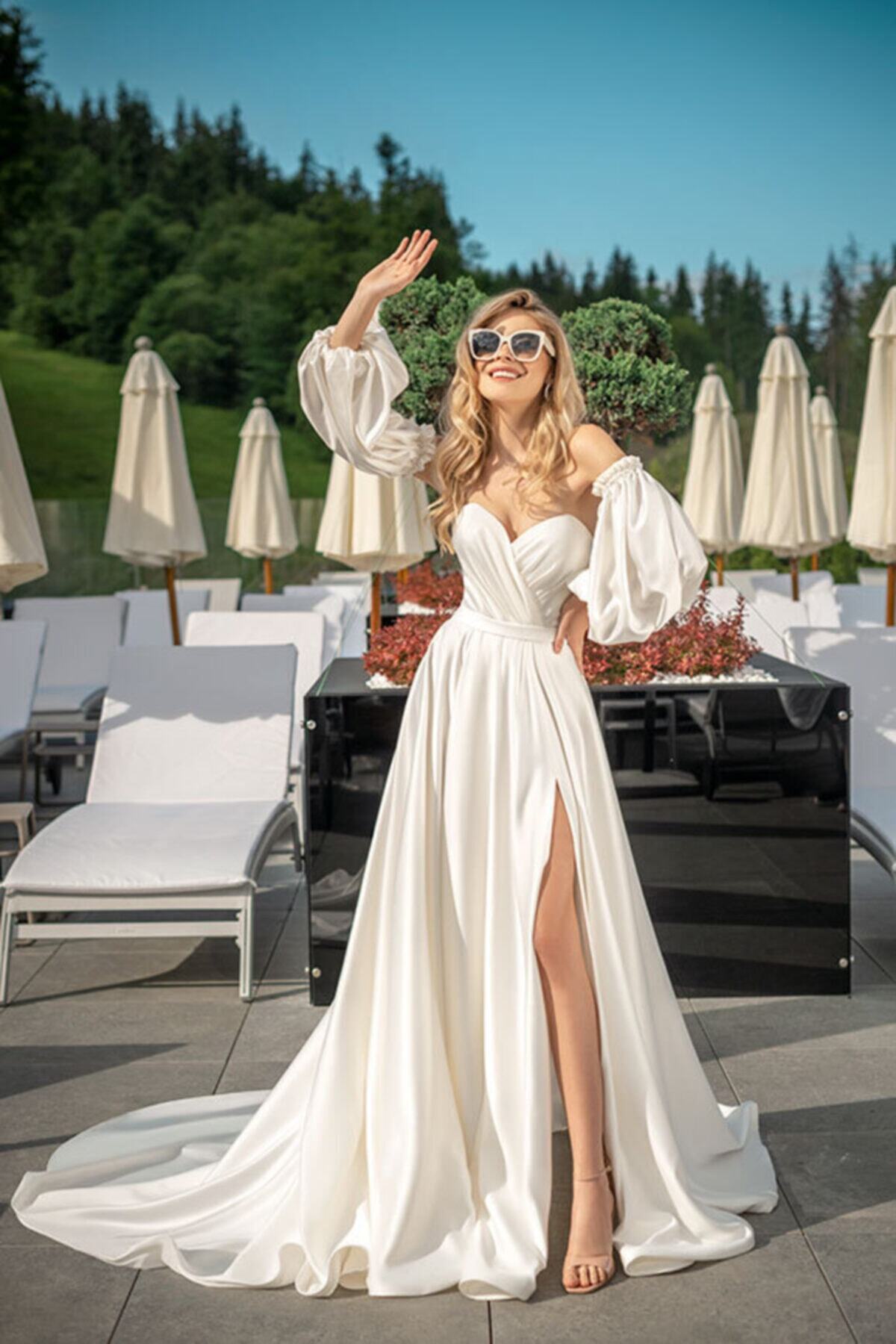 MiryMay Tanyagrid Yırtmaçlı Ibiza Model Gelinlik