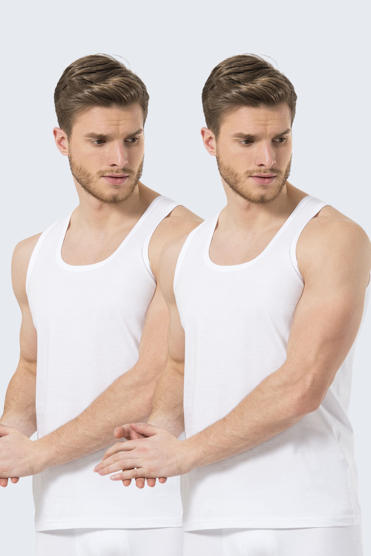 TÜREN Erkek Bantlı Atlet 2'li Paket