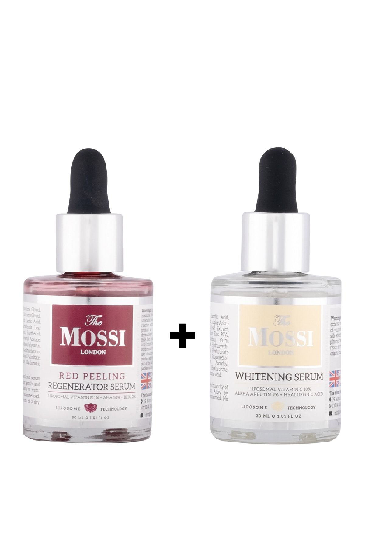 The Mossi London Red Peeling Serum 30 Ml + Whitening Serum 30 Ml %20 Indirim