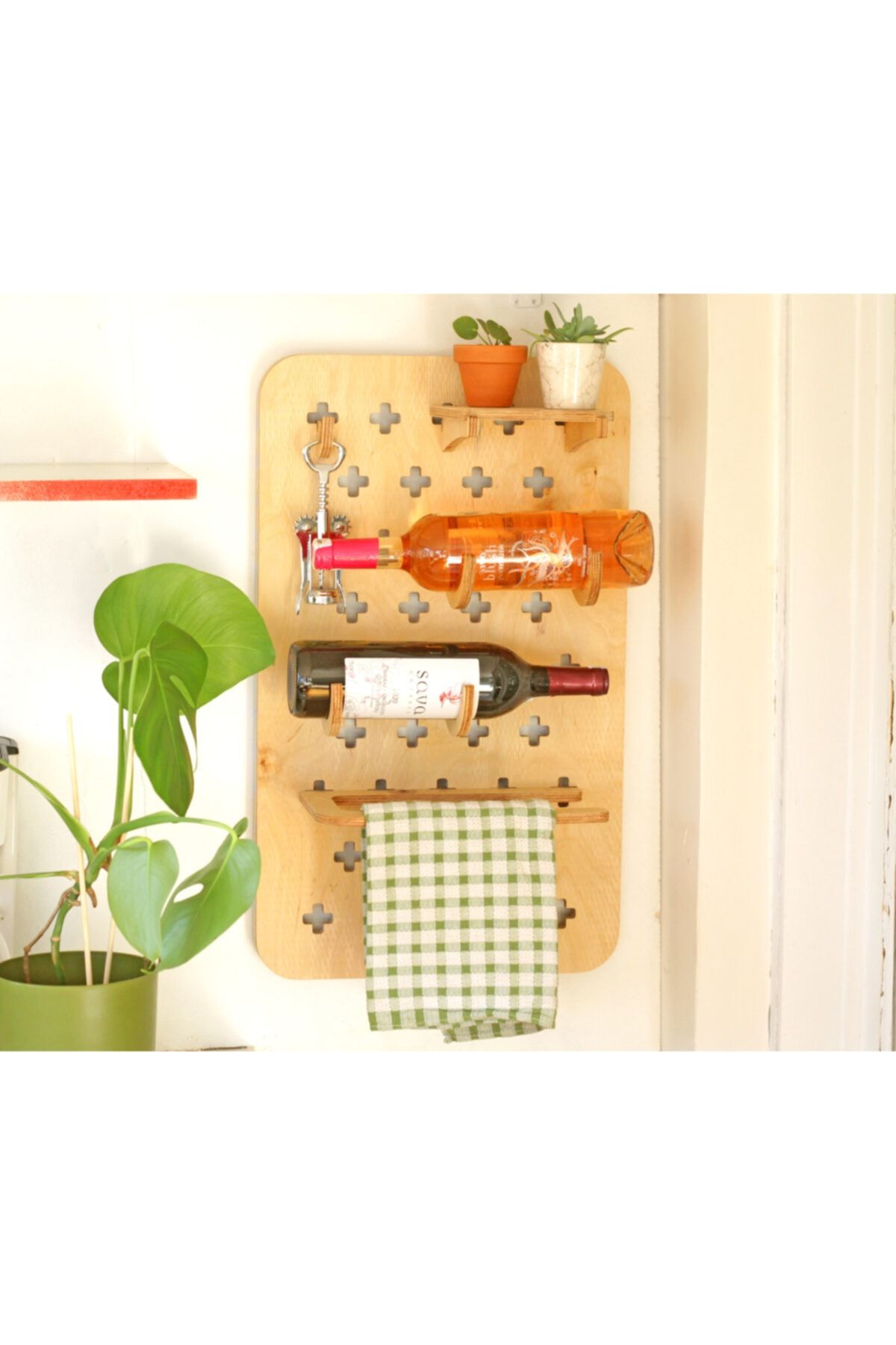 unchained workshop Stackboard / Pegboard 36x60 Cm Modüler Açık Raf Sistemi / Wine Concept /