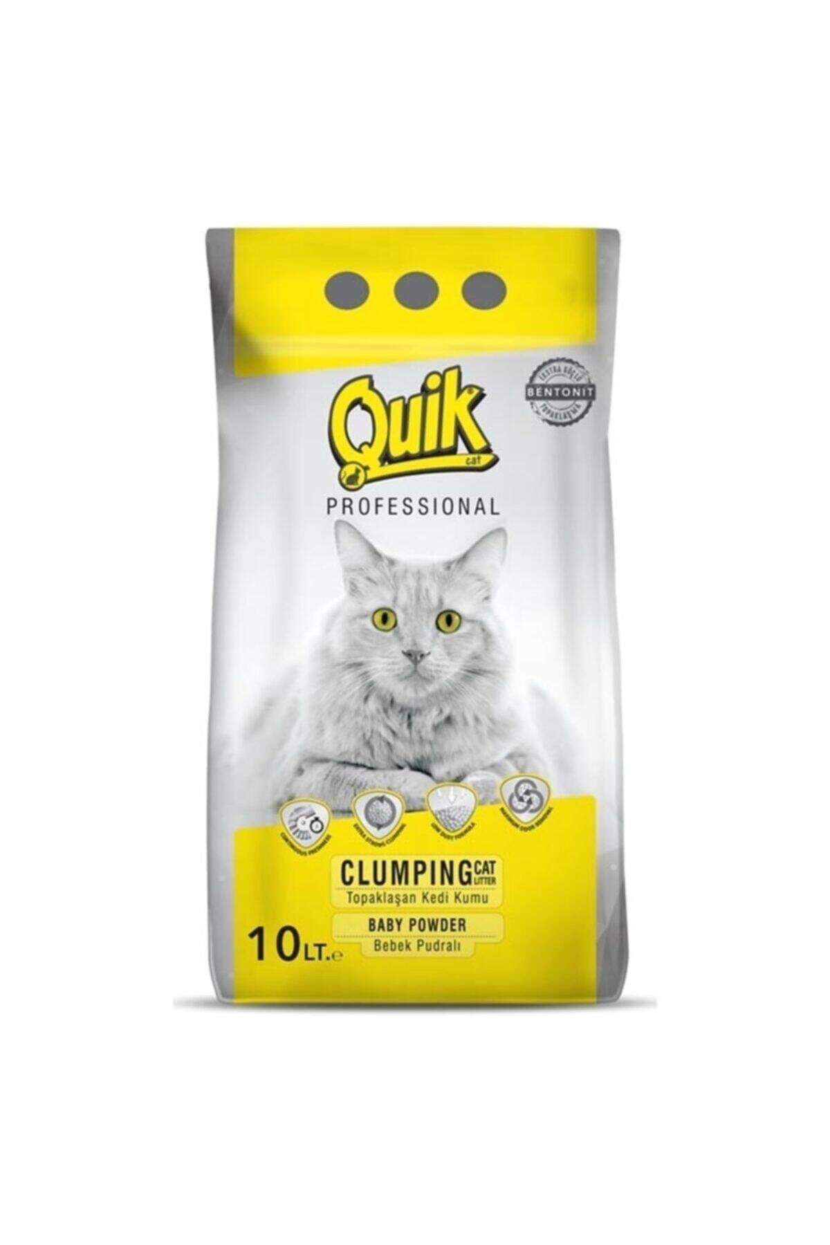 Quik Bentonit 10 Lt Ince (pudra Kokulu) Kedi Kumu