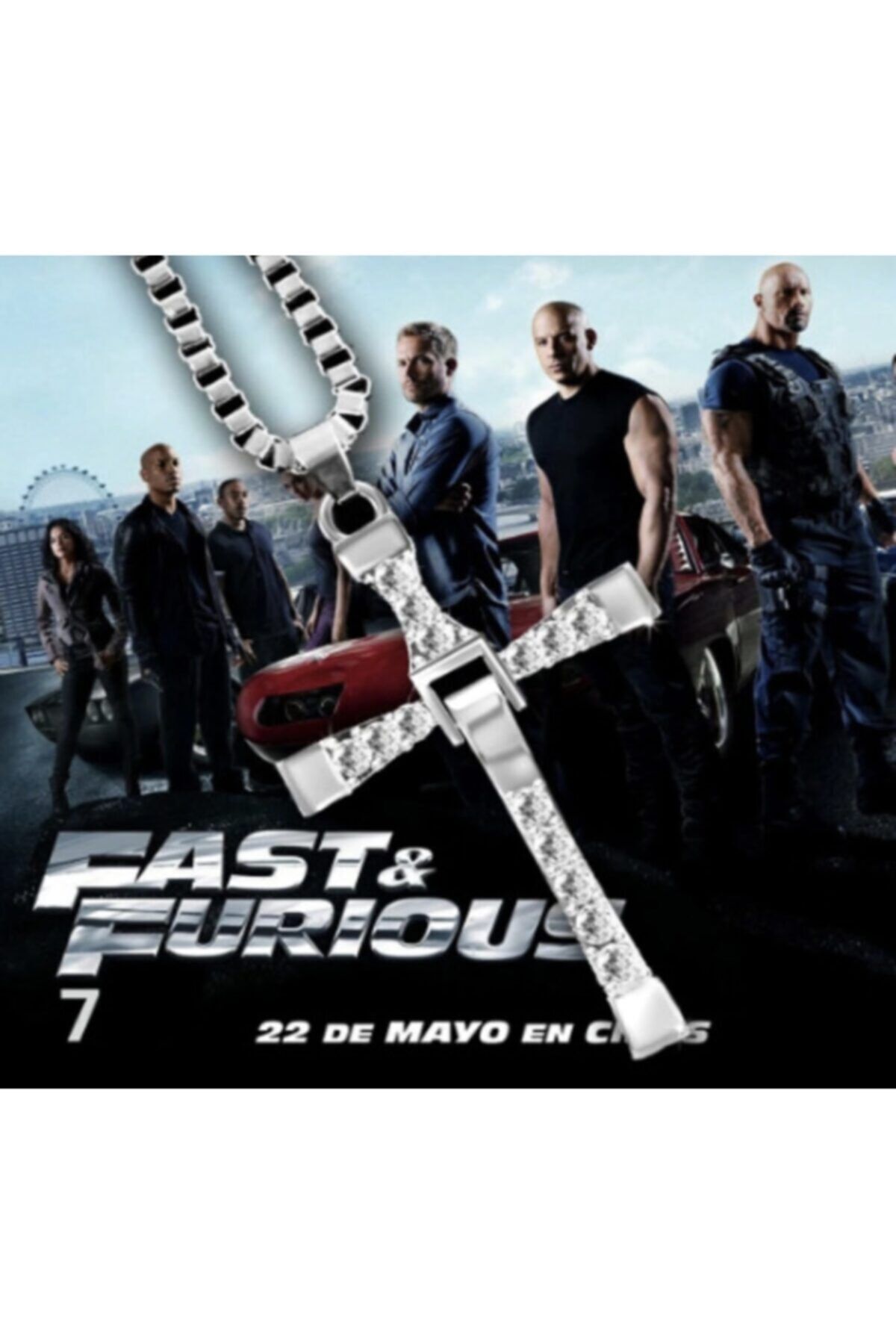 Smr Bijuteri Hızlı Ve Öfkeli Toretto Klasik Haç Kolye