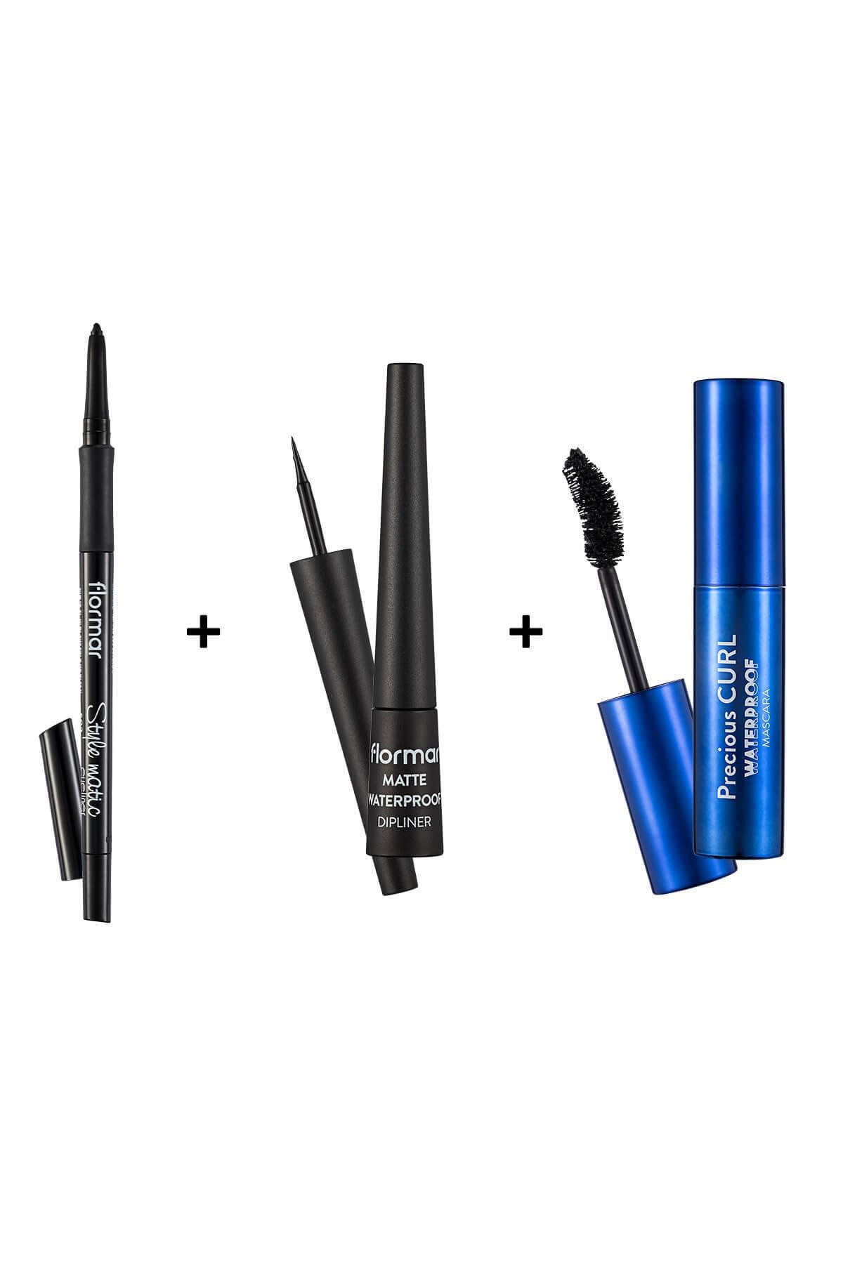 Flormar Setler Waterproof Eye Set Eyeliner Dipliner Ve Maskara Seti 27091204