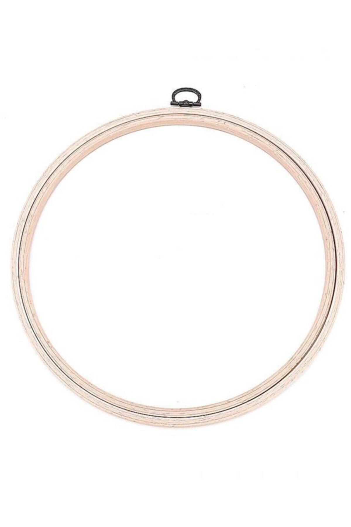 Nurge 8 Mm Ahşap Pano Nakış Kasnak Kanaviçe Etamin Kasnağı No 3 Çap 160 Mm