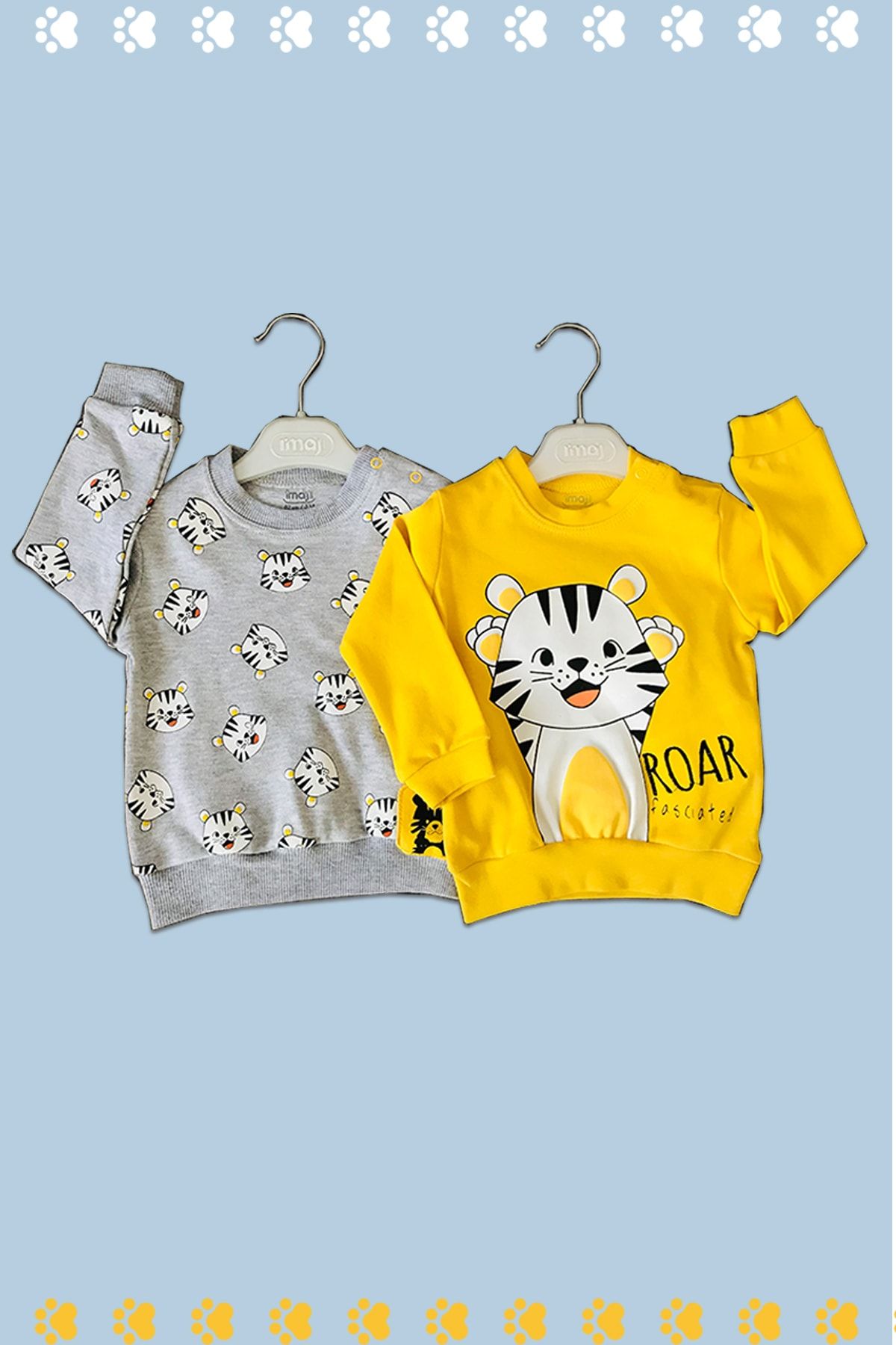 Nighty Baby _ Çizgili Kaplan Çocuk Bebek Sweat