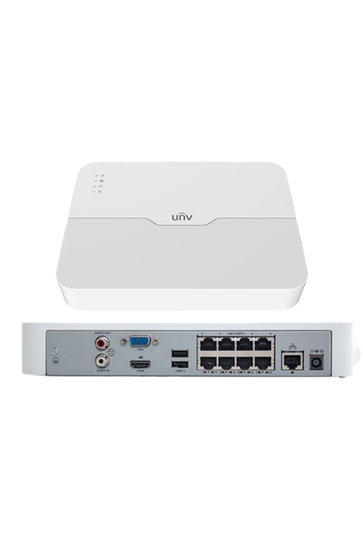 Uniview Unv Nvr301-08ls2-p8 8kanal 1xhdd Poe Nvr Kayıt Cihazı