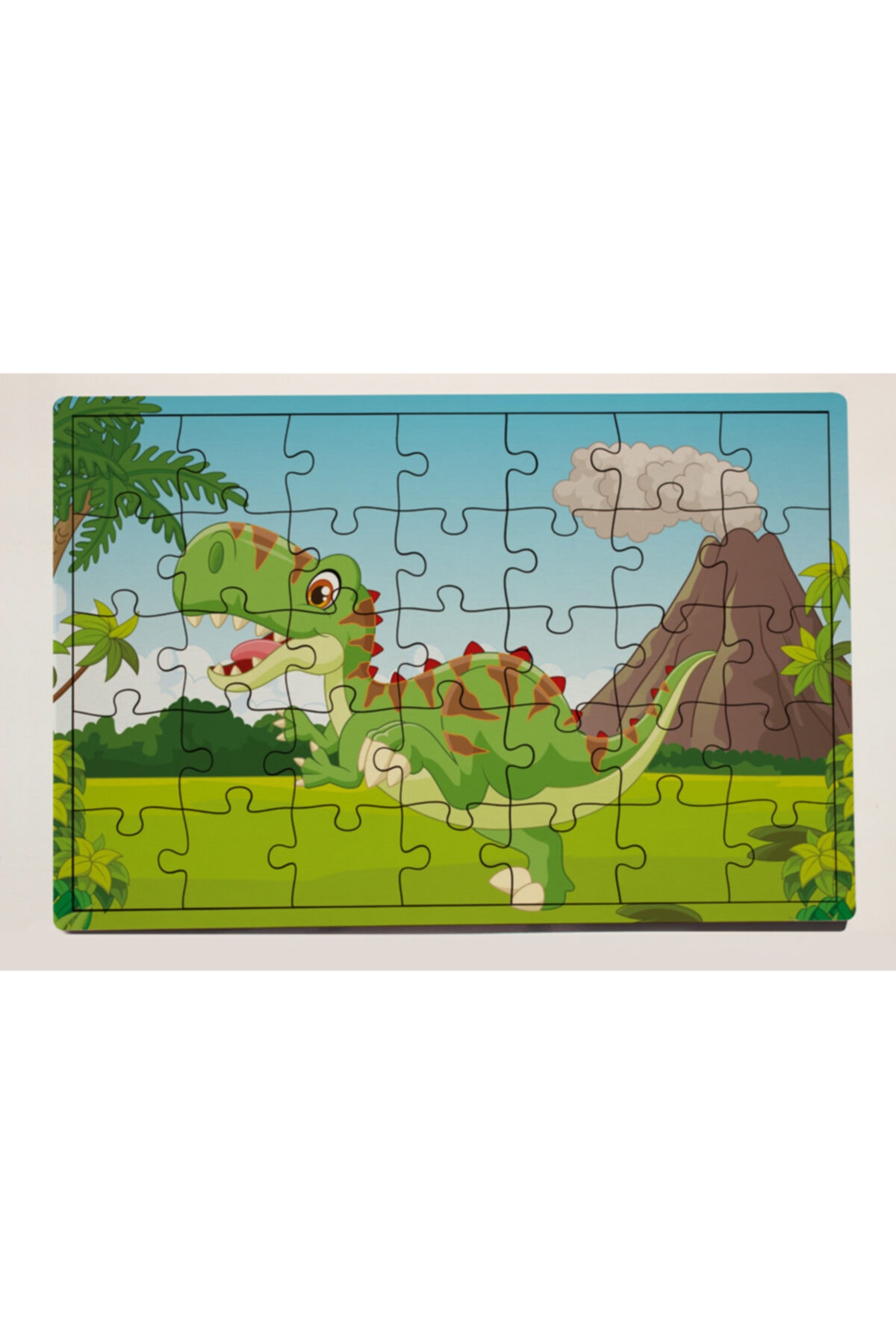 meyuhome Sevimli Dinazor 35 Parça Ahşap Puzzle Yapboz