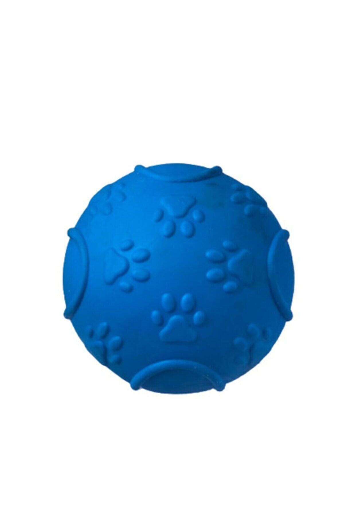 PİKAPİKA Termo Plastik Köpek Oyun Topu Mavi Pati Desenli