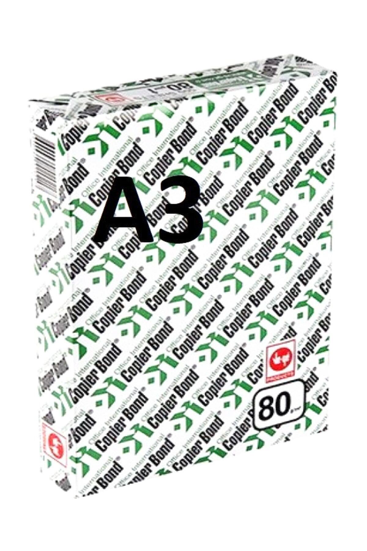 Yerli Ve-Ge A3 80 Gram Fotokopi Kağıdı Copier Bond 500 Lü Beyaz (1 Paket)