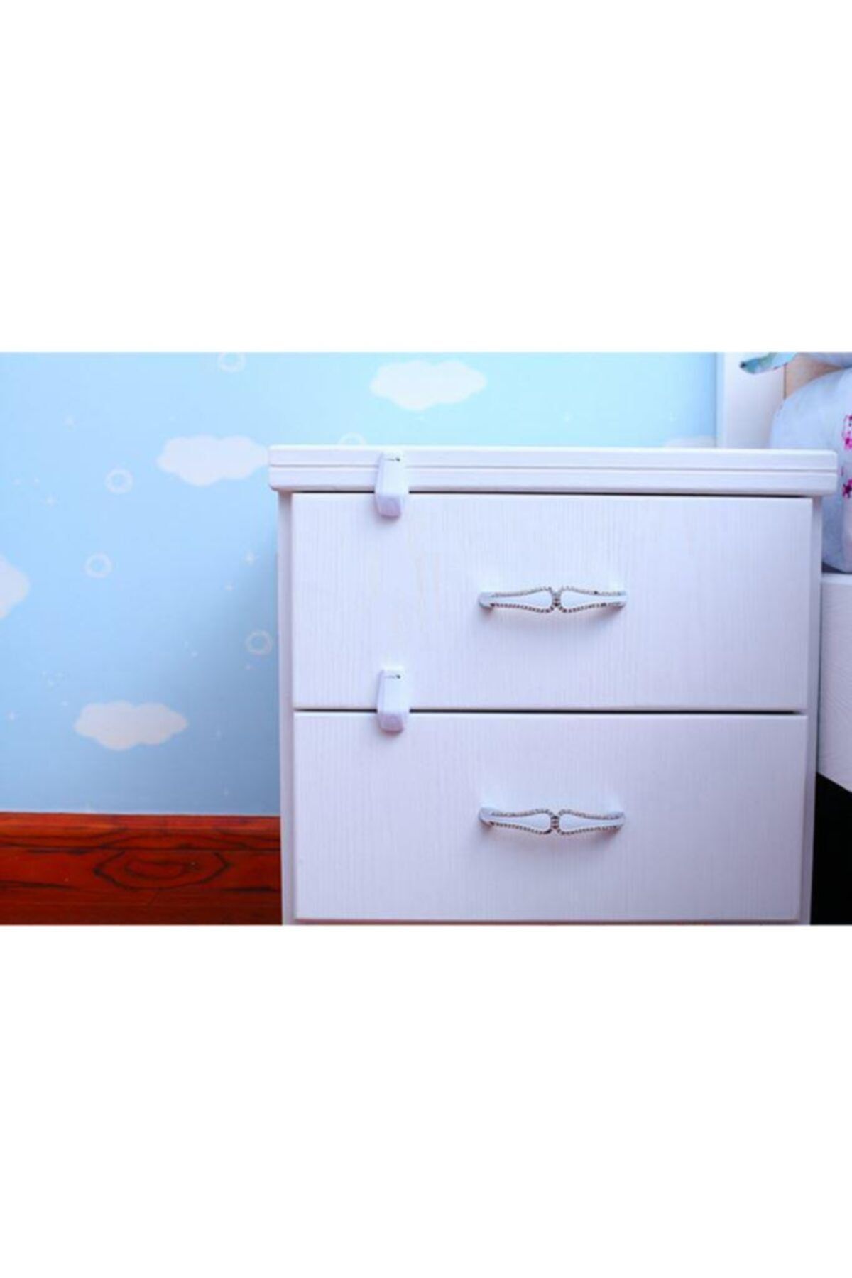 Miny Baby Mb-906 Beyaz Çekmece Parmak Sıkışması Engelleyici- Beyaz