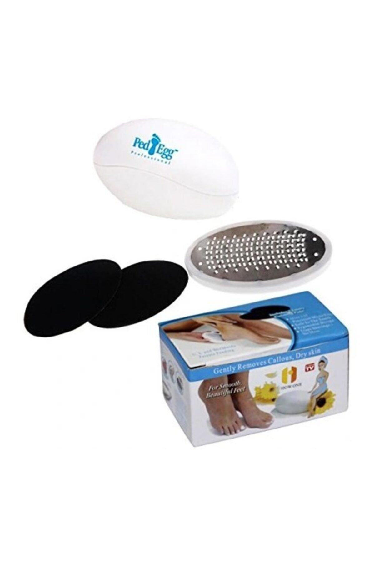 Berrinstore Ped Egg Topuk Törpüsü Kutulu Ayak Bakım Ergonomik Tasarım