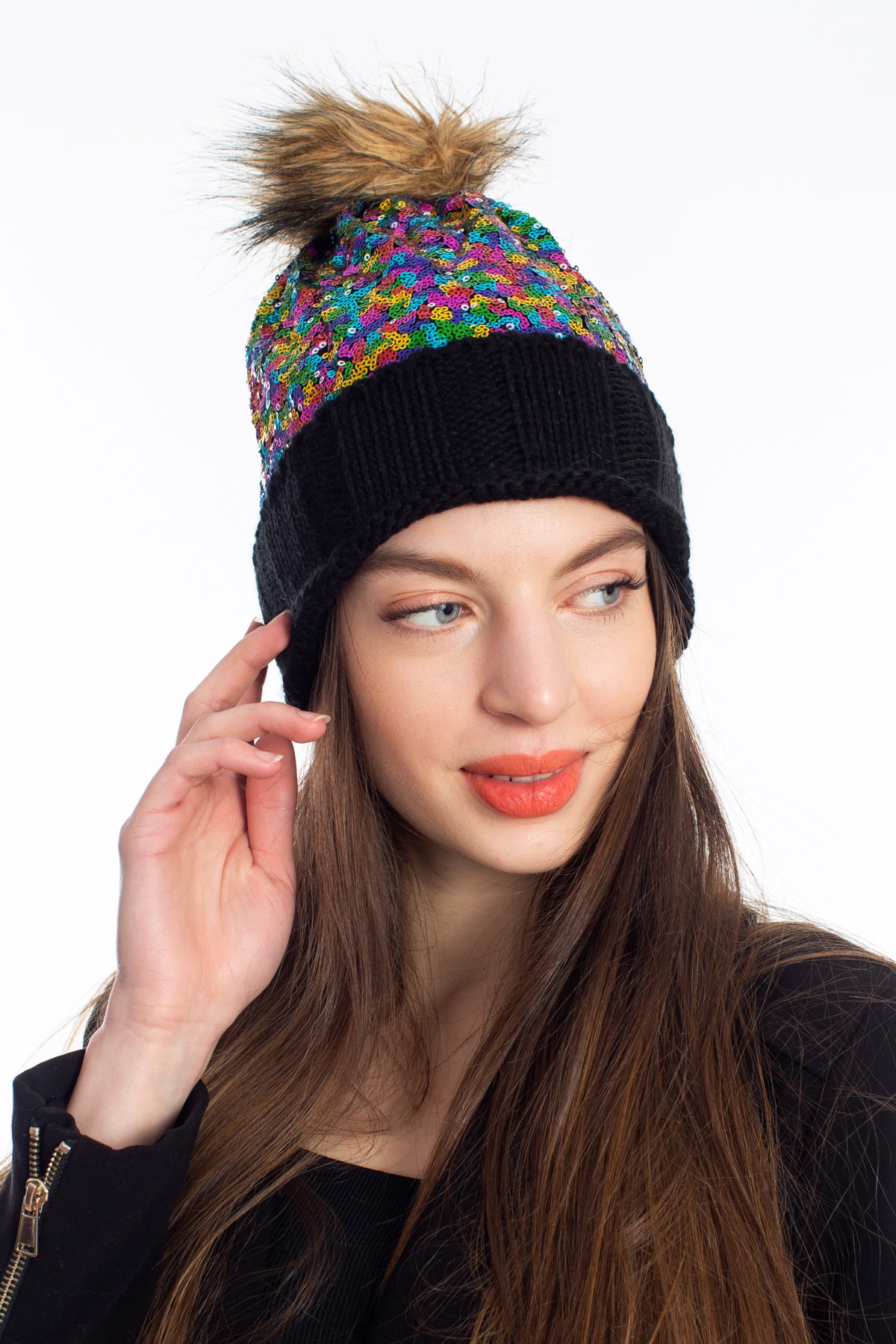 LadyColor Kadın Bere Payet Pullu