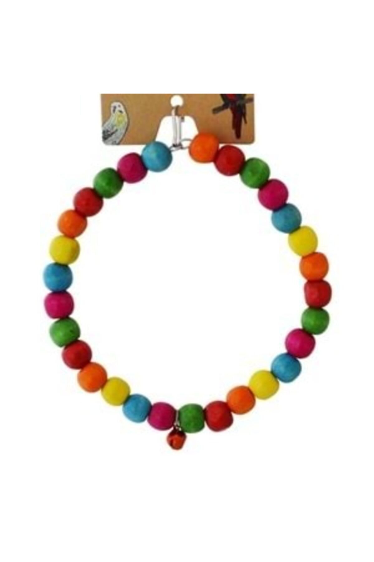 pet 360 Kuş Oyuncağı Büyük Boncuklu Çember Salıncak