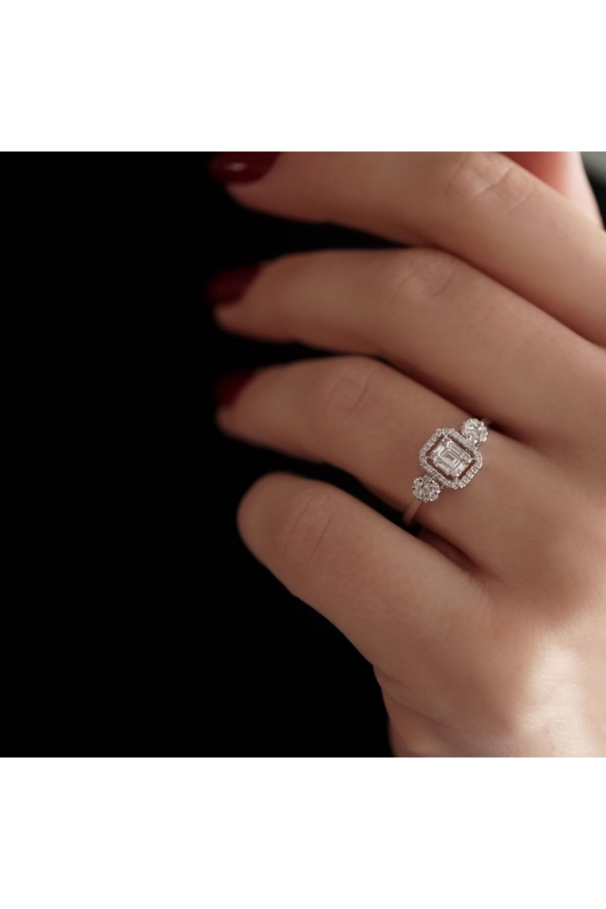 Arpaş Baget Pırlanta Yüzük 0.34 Ct