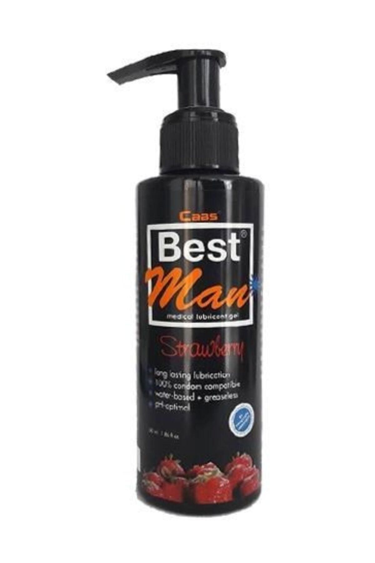 Best Man 150 ml Büyük Boy Çilekli Kayganlaştırıcı Jel