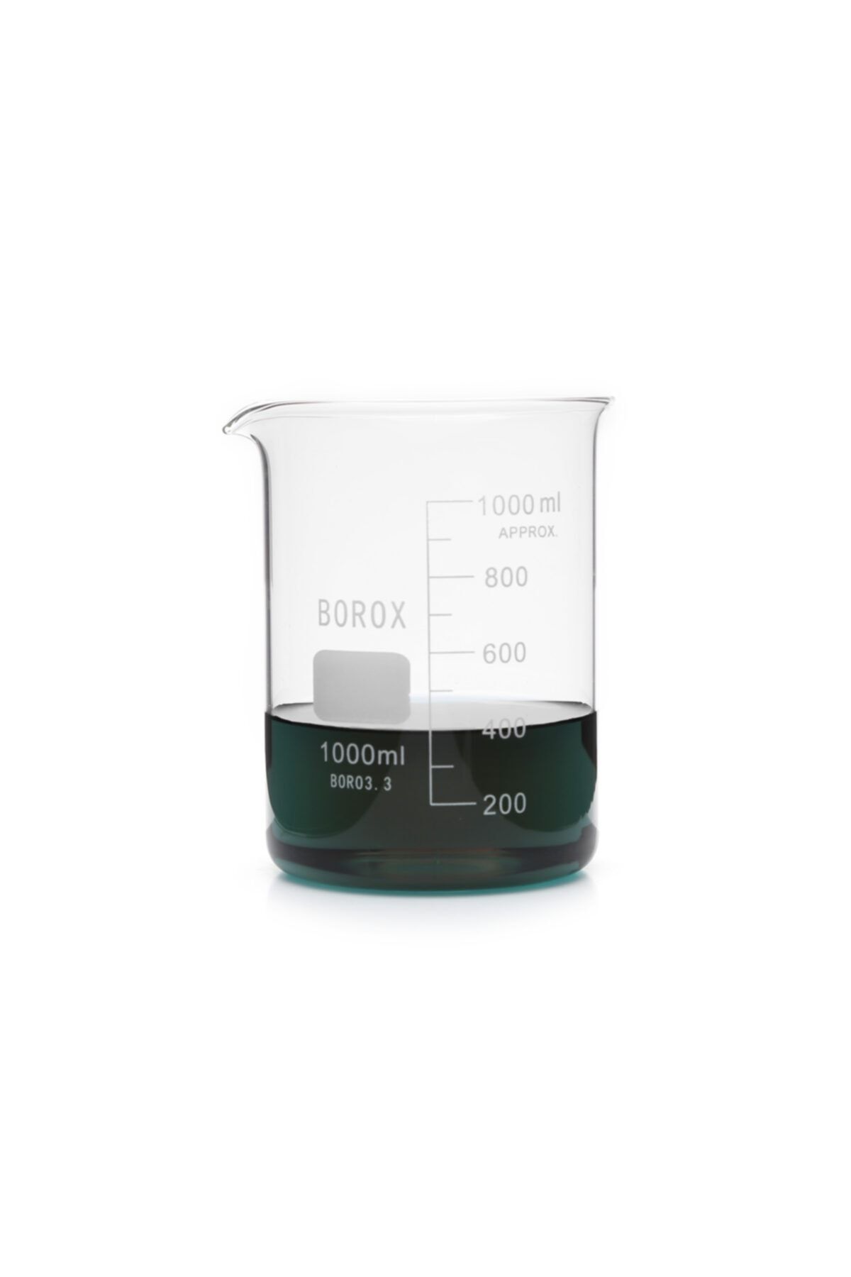 Borox Cam Beher Dereceli 1000 ml Kısa Form