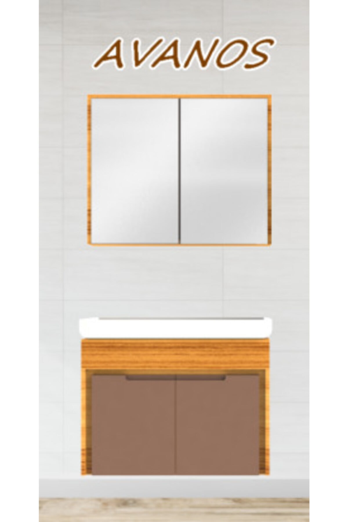 DORA BANYO Dora Avanos Lake Hilton Banyo Dolabı Alt Üst Modül