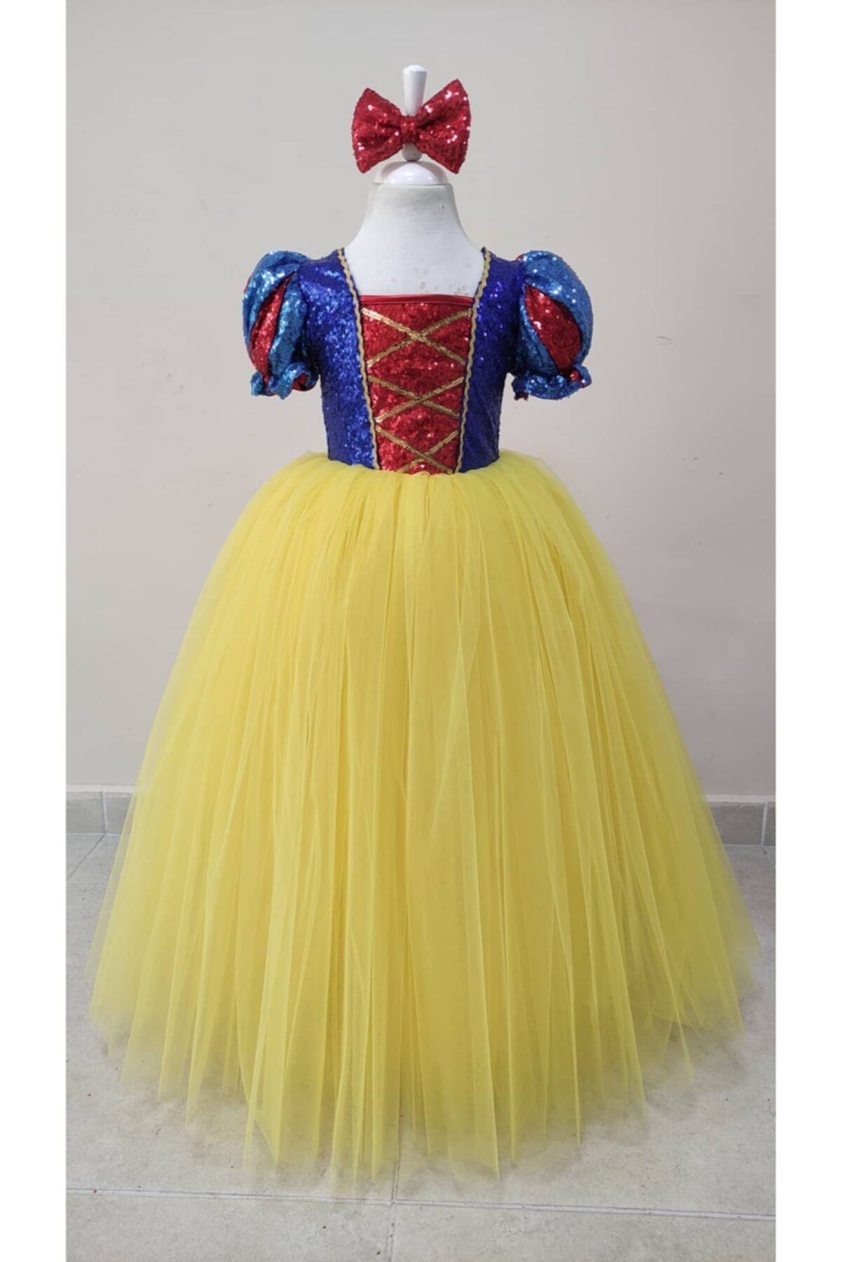 KOSTÜM ÇOCUK Pul Payetli Pamuk Prenses