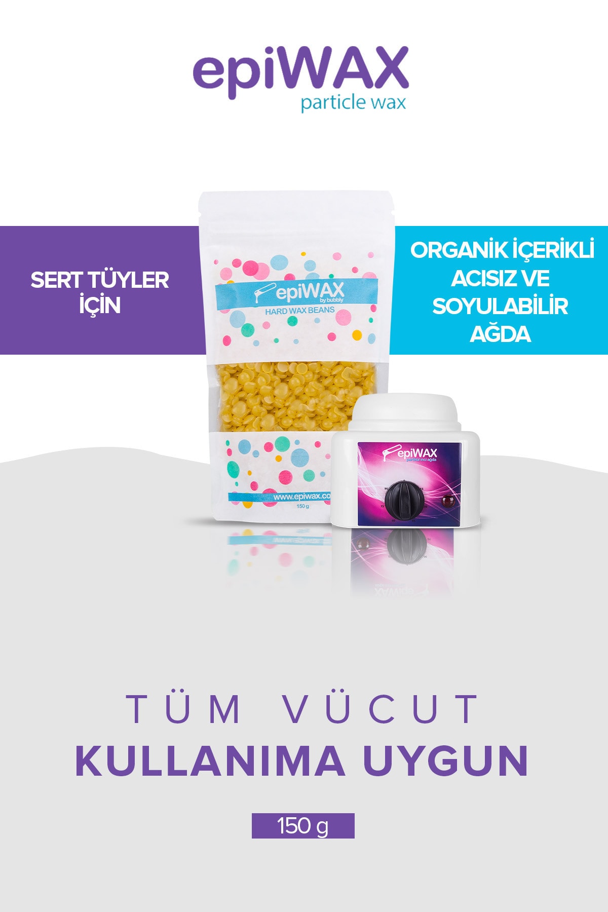 EPİWAX Inci Sarı Ağda, Normal Cilt & Isıtıcı Hediye