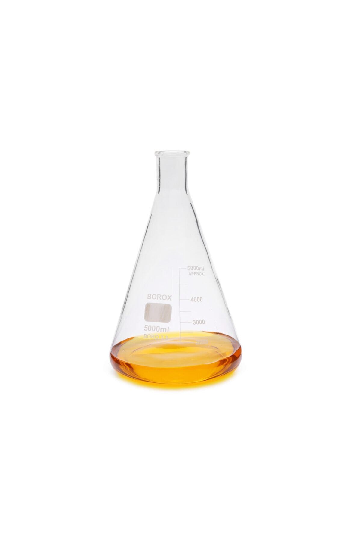 Borox Cam Erlen Dereceli 5000 ml Erlenmeyer Flask