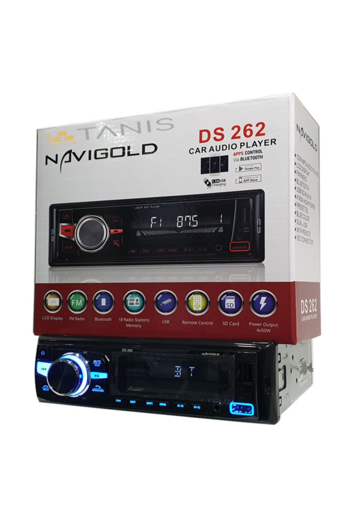 HiTech Navigold Ds 262 Oto Teyp Usb Aux Bluetooth Mp3