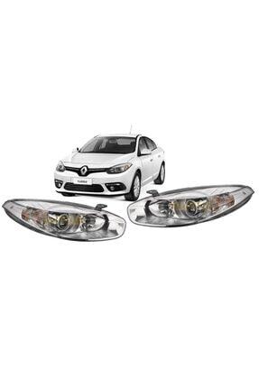 RENAULT FLUENCE 2013-2016 MODEL UYUMLU ÖN FAR SAĞ-SOL TAKIM MERCEKLİ KROM ÇERÇEVELİ Image 0