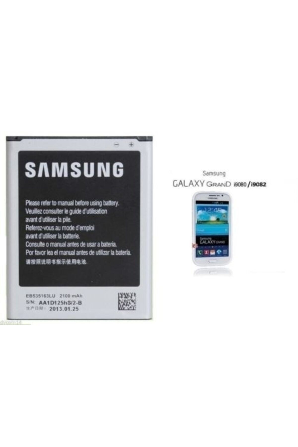 Samsung Galaxy Grand Duos I9082 Grand I9080 Batarya