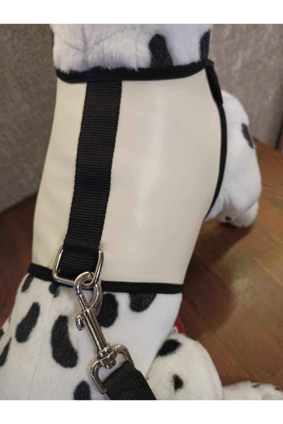 Minikpatilerpet Kaçış Önleyici Deri Kumaş Kedi Köpek Göğüs Tasma Seti Siyah,camel,ekru,renk