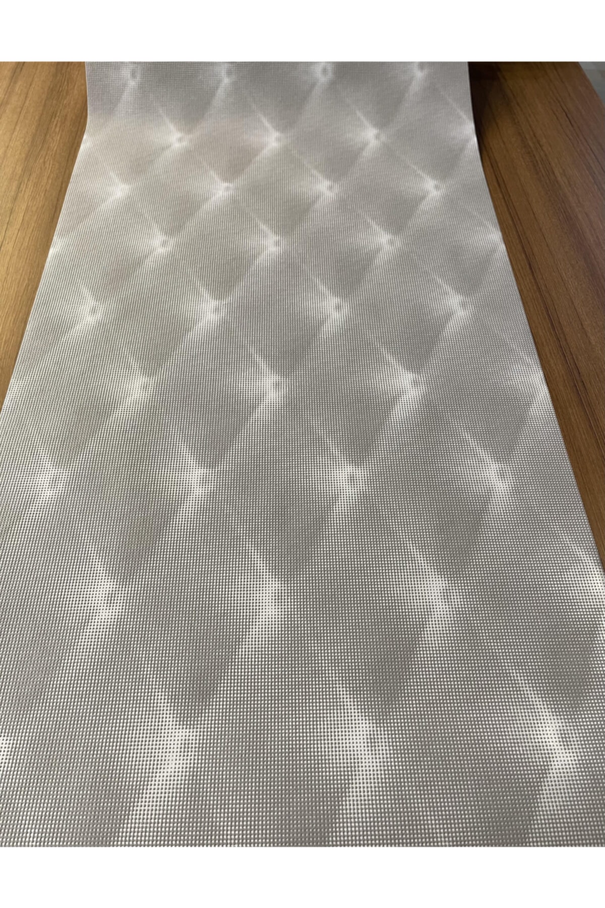 BAŞYAPI DİZAYN Gri Kapitone Desenli Ithal Vinly Duvar Kağıdı (5m²)