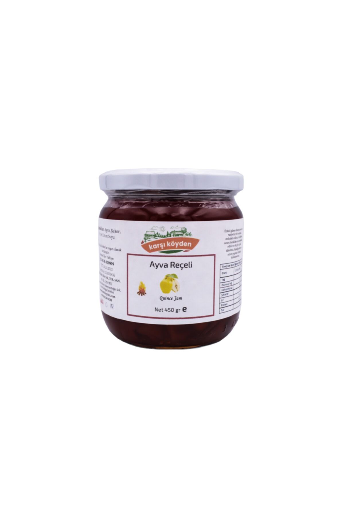 Karşı Köyden Ayva Reçeli (450GR - CAM KAVANOZ)