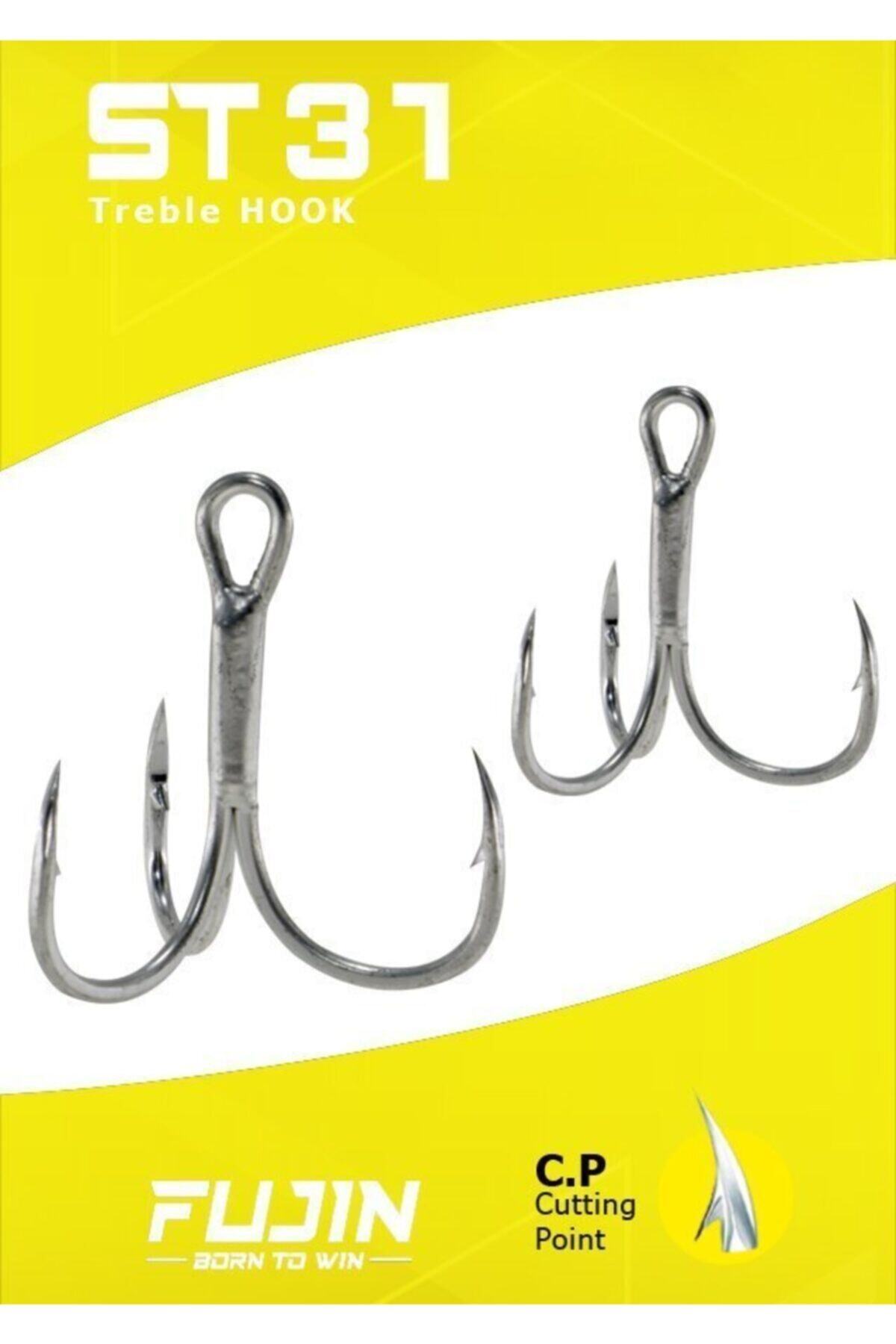 Fujin St31 Üçlü Maket Balık Kancası Nickel 10 No