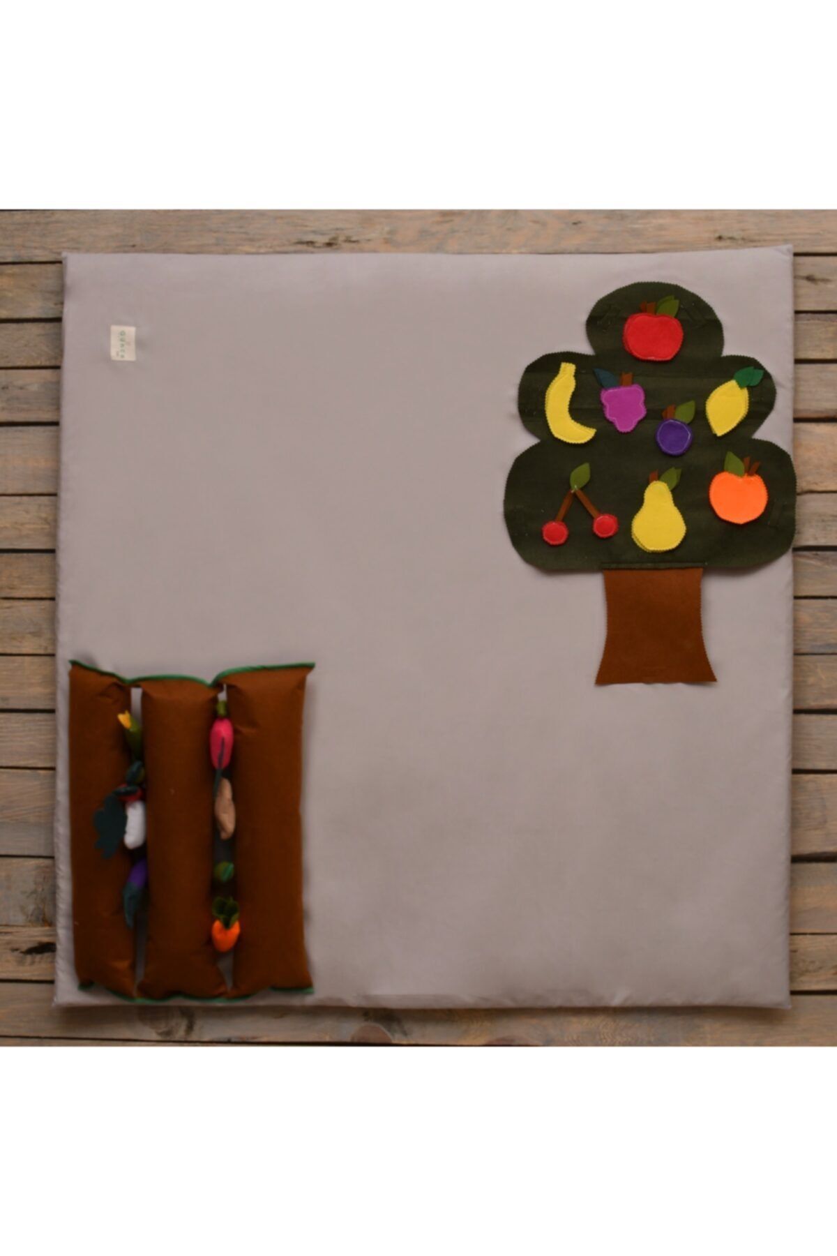 Günce Bebe Çok Amaçlı Oyun Minderi (sebze-meyve) (120x120cm)