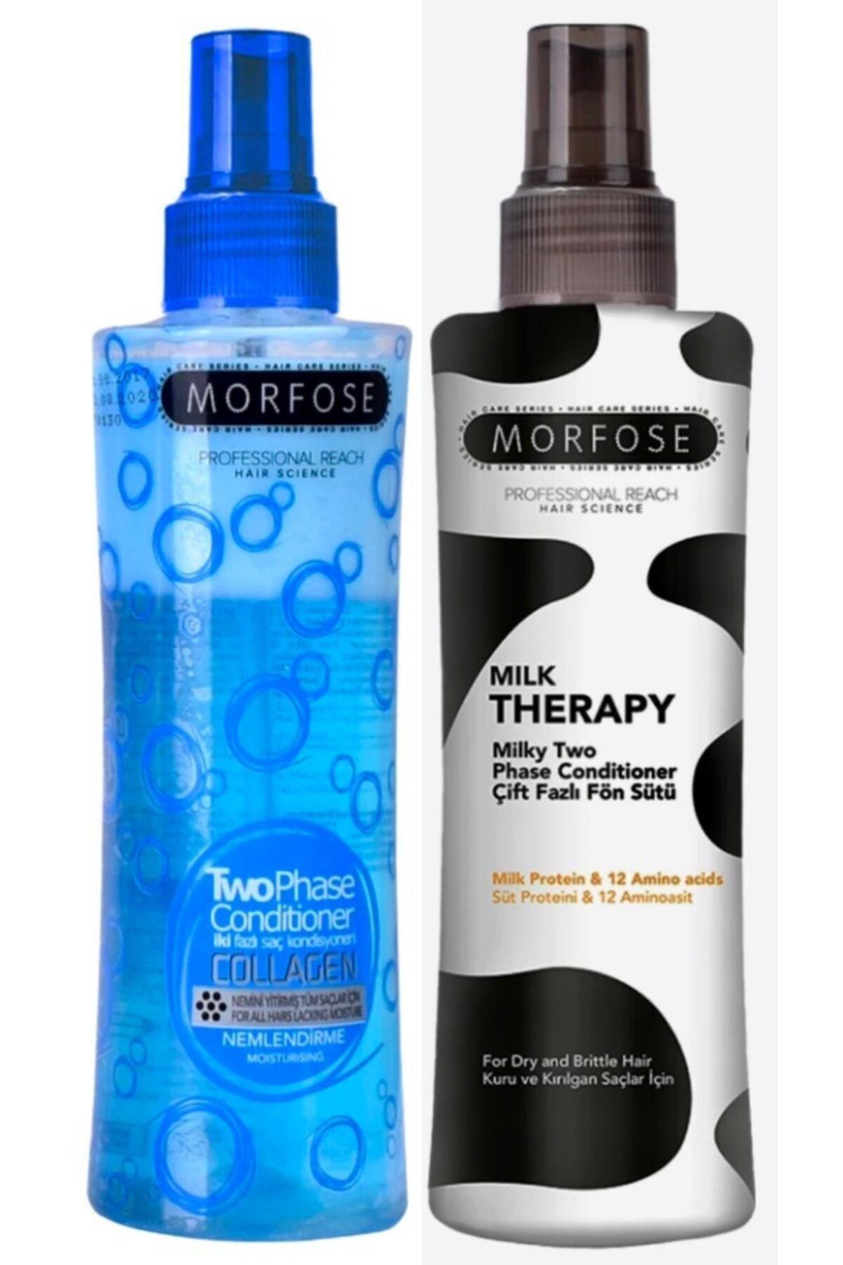 Morfose Collagen Mavi Fön Suyu 220 Ml + Milk Therapy Fön Sütü 220 Ml(göz Kalemi Hediyeli)