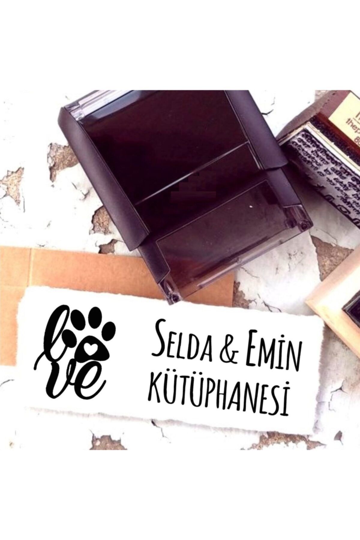 EHediyeci Tasarım Isim Yazılı Kitap Kaşesi -45