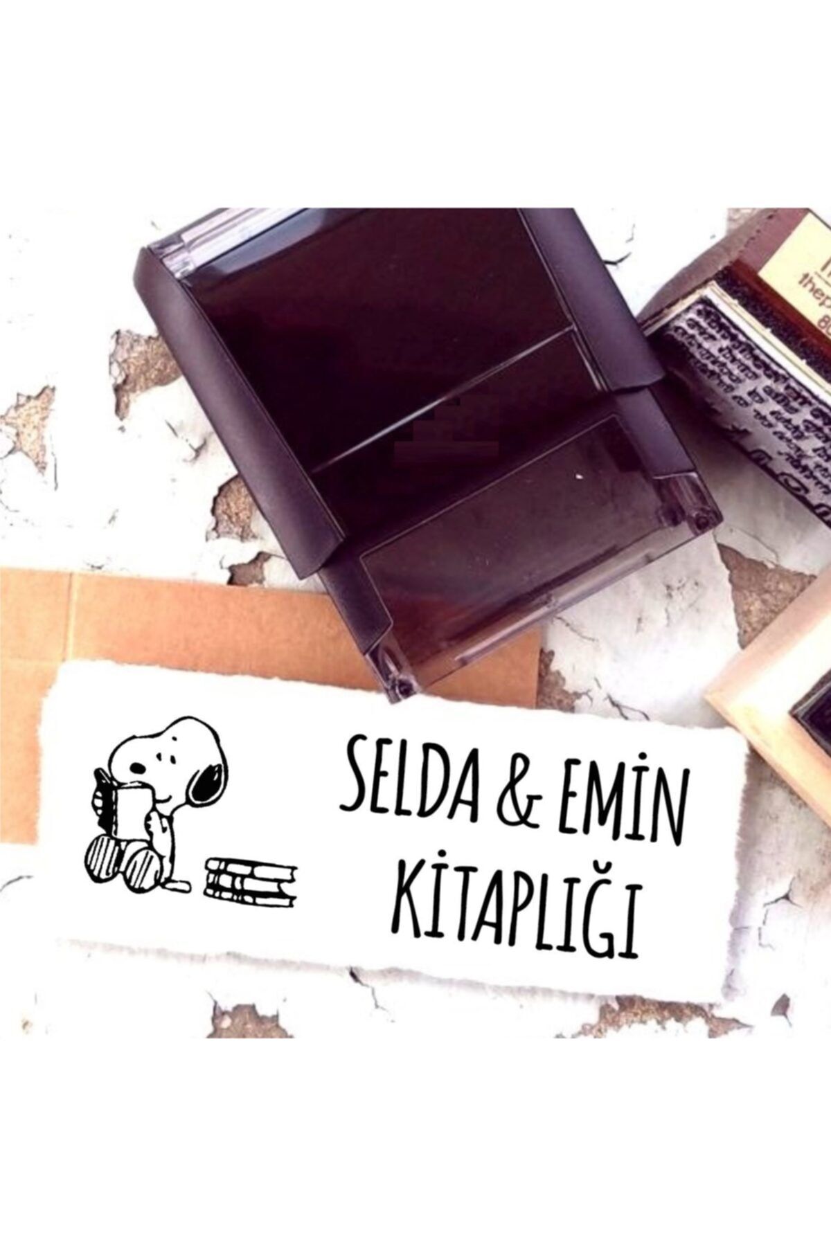 EHediyeci Tasarım Isim Yazılı Kitap Kaşesi -93