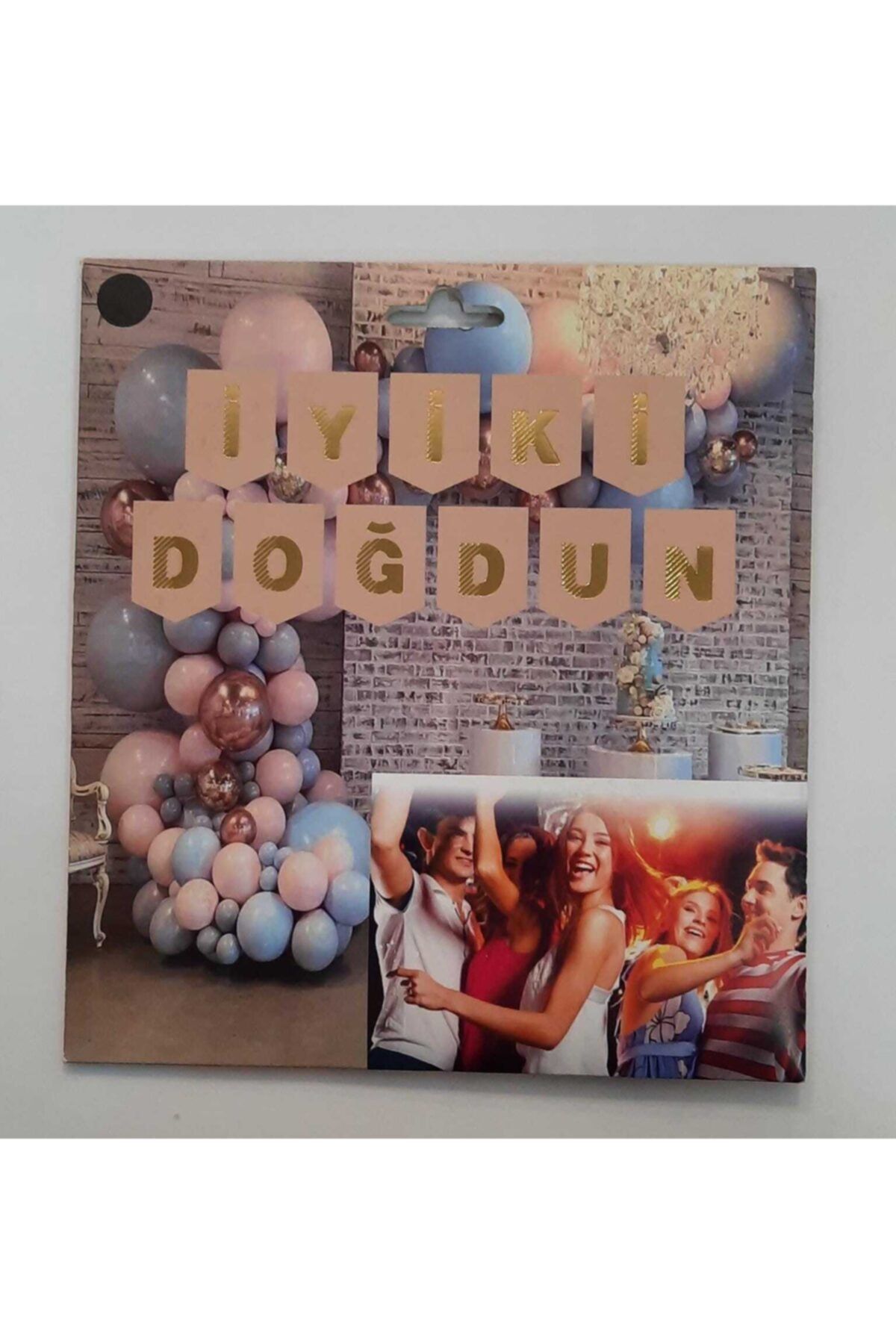 SÜS EVİ Iyi Ki Doğdun Banner Kraft Gold