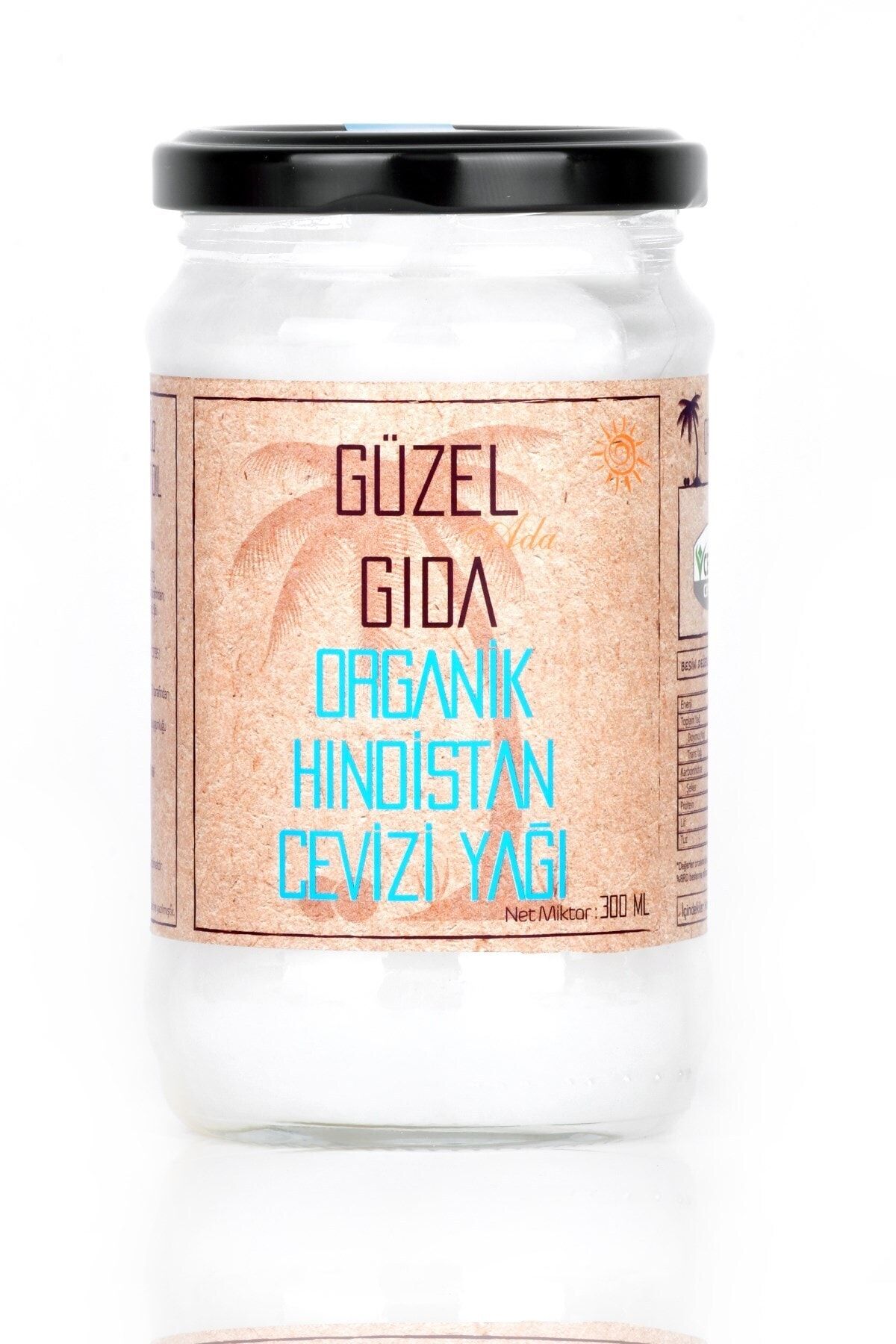 Güzel Gıda Organik Soğuk Sıkım Hindistan Cevizi Yağı 300 ml