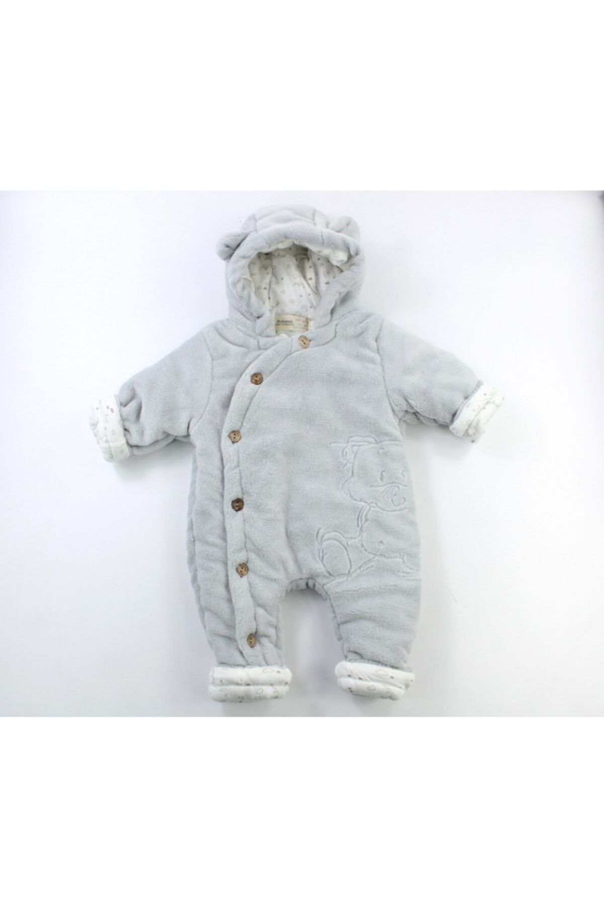 Bebessi Baby Özel Welsoft Lüx Kışlık Tulum Gri