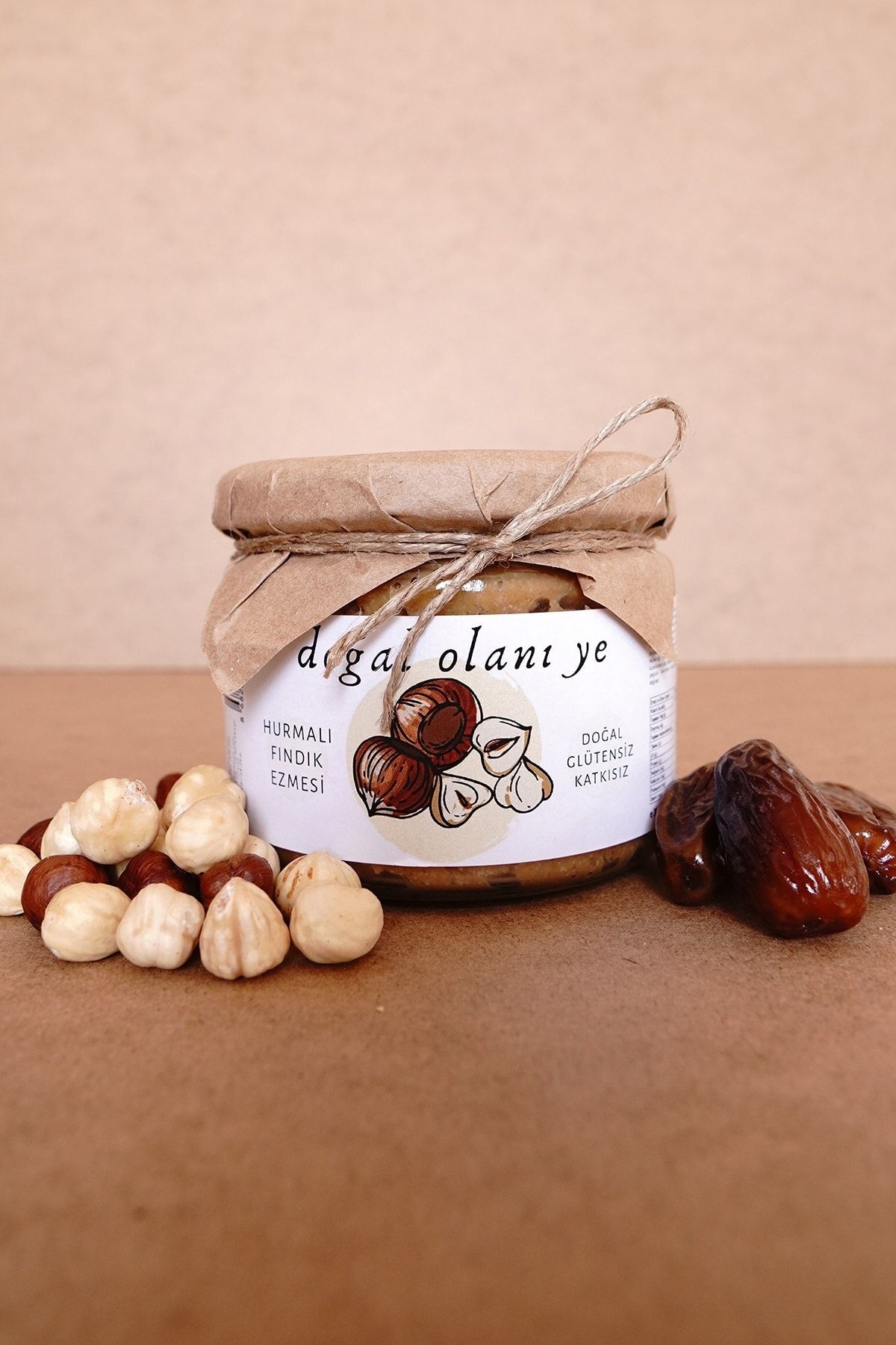 Doğal Olanı Ye Doğal Hurmalı Fındık Ezmesi 300gr