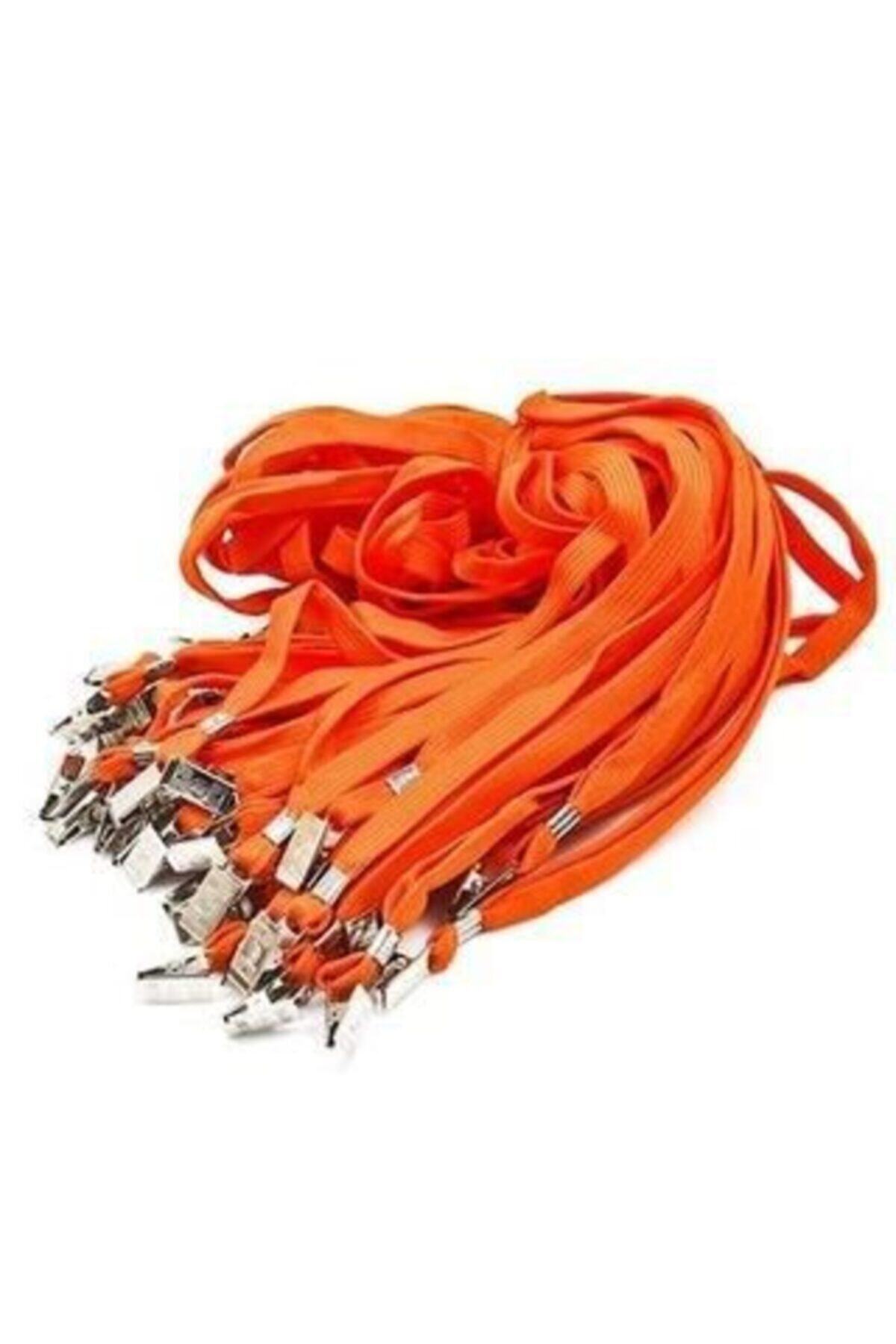 Mapi Kart Askı Ipi Eco Metal Klipsli (50 Li) Turuncu 910 26 08