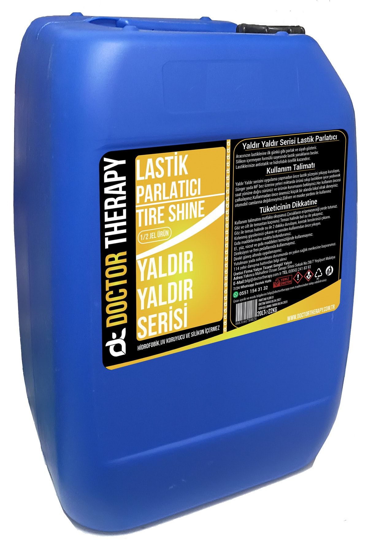 Doctor Therapy Yaldır Yaldır Serisi Lastik Parlatıcı 20 Litre 1/2 Jel