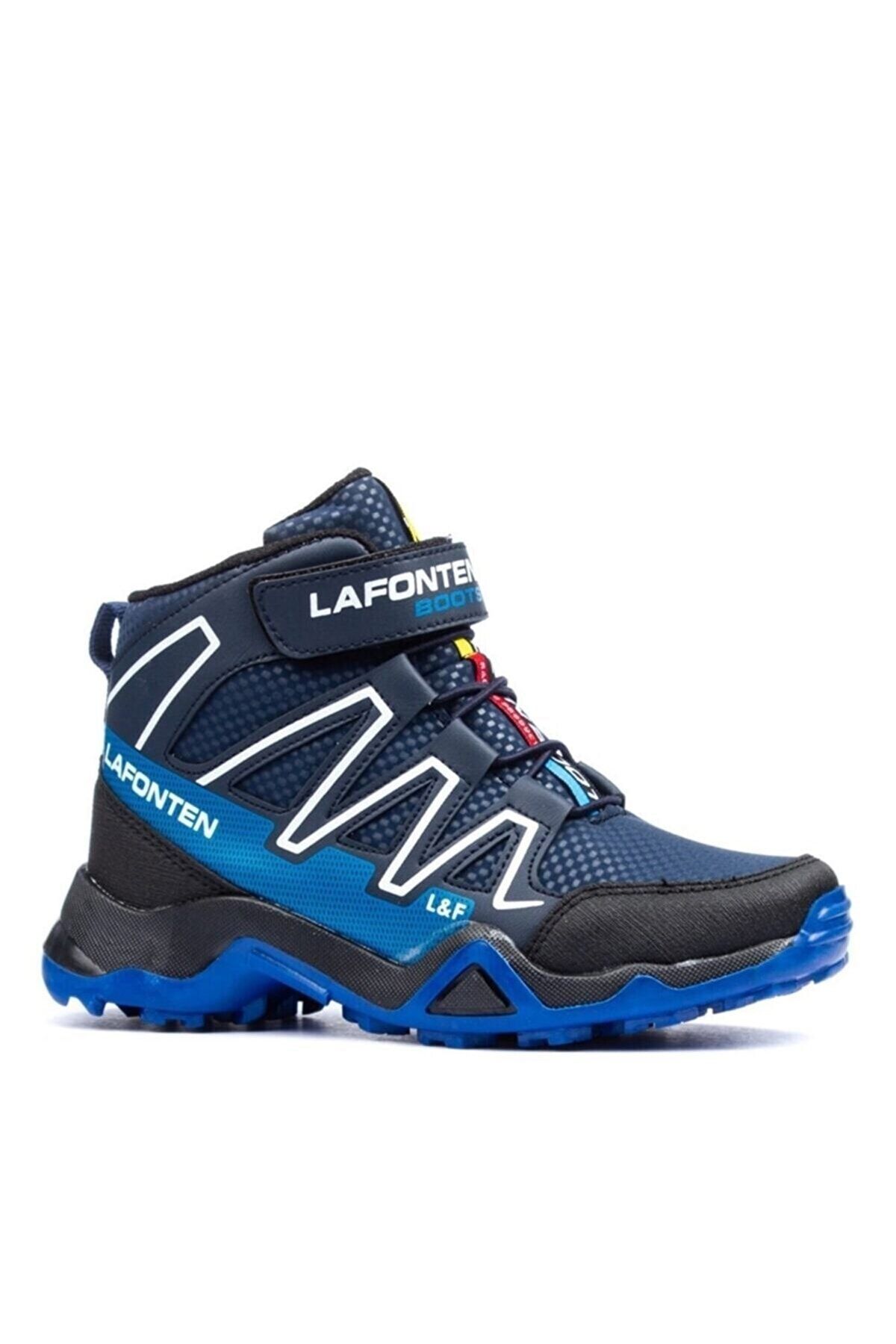 Allyup Günlük Unisex Çocuk Outdoor Trekking Kar Botu Kaymaz Taban Cırtlı Bağcıklı Spor Ayakkabı