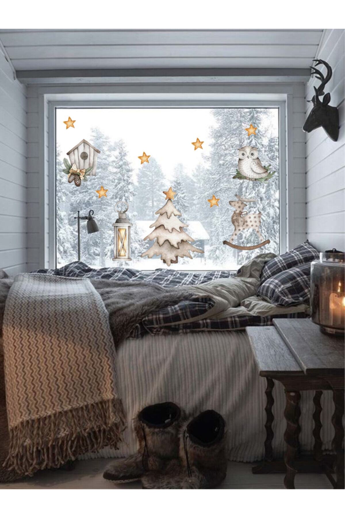 WALLHUMAN Kış Rüyası Cam Stickerı