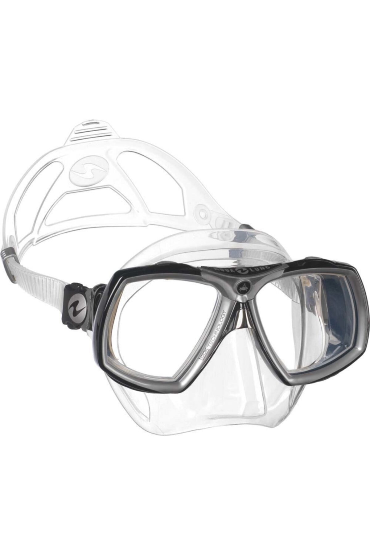 Aqua Lung Look 2 Şeffaf Silikon - Siyah/gri Dalış Maskes