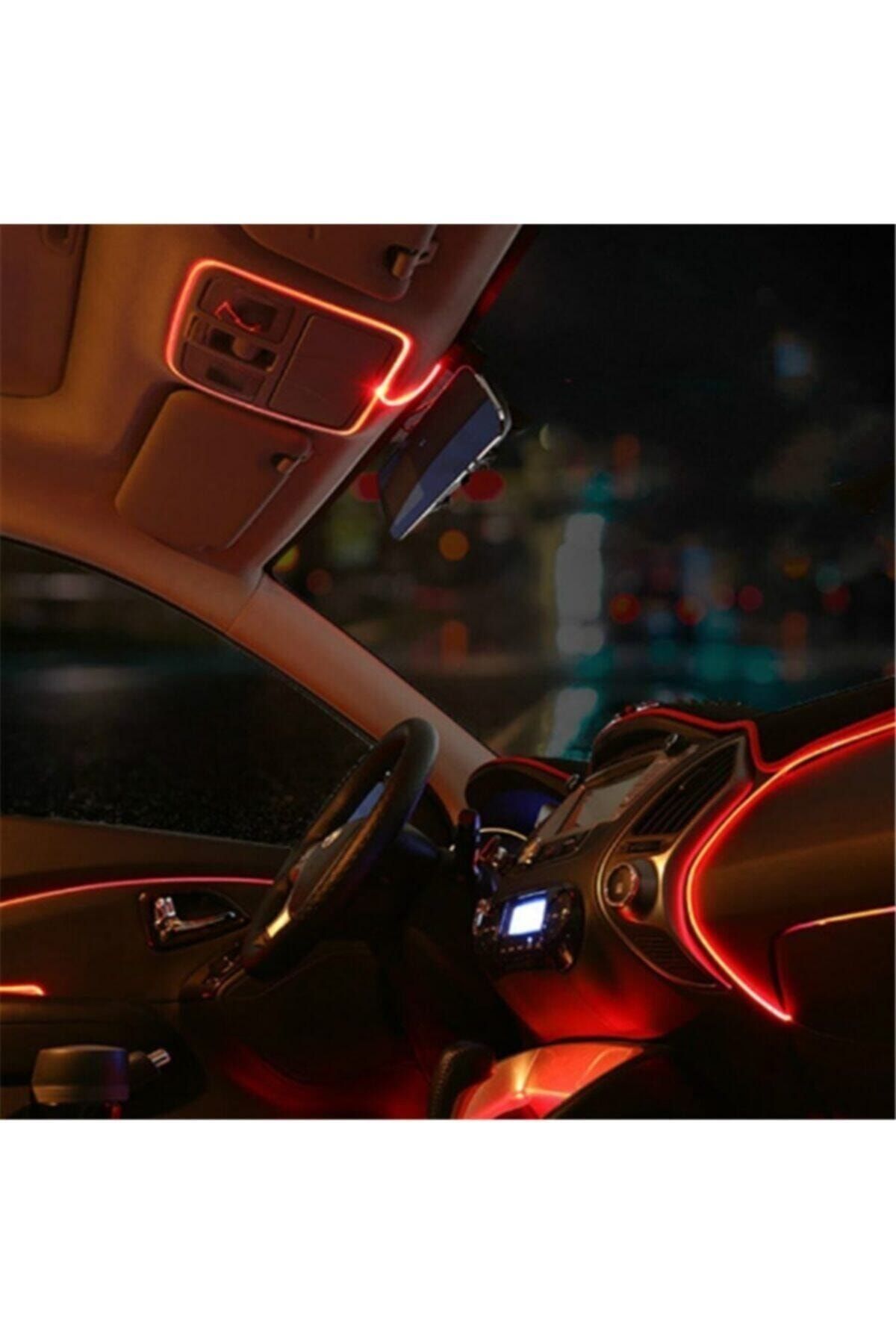 EROĞLU Torpido Led Ip Neon Işıklı Dekoratif Kırmızı 2 m