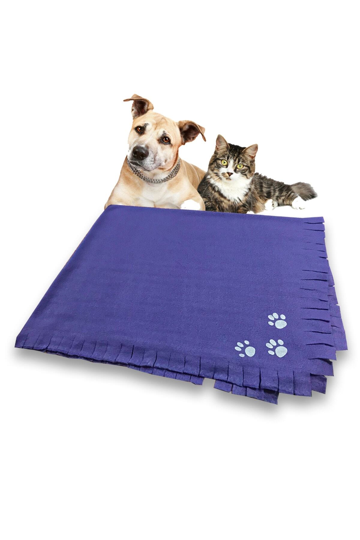 Pati Mama Peluş Kedi Köpek Battaniyesi 120x100 Cm Yumuşak Yıkanabilir