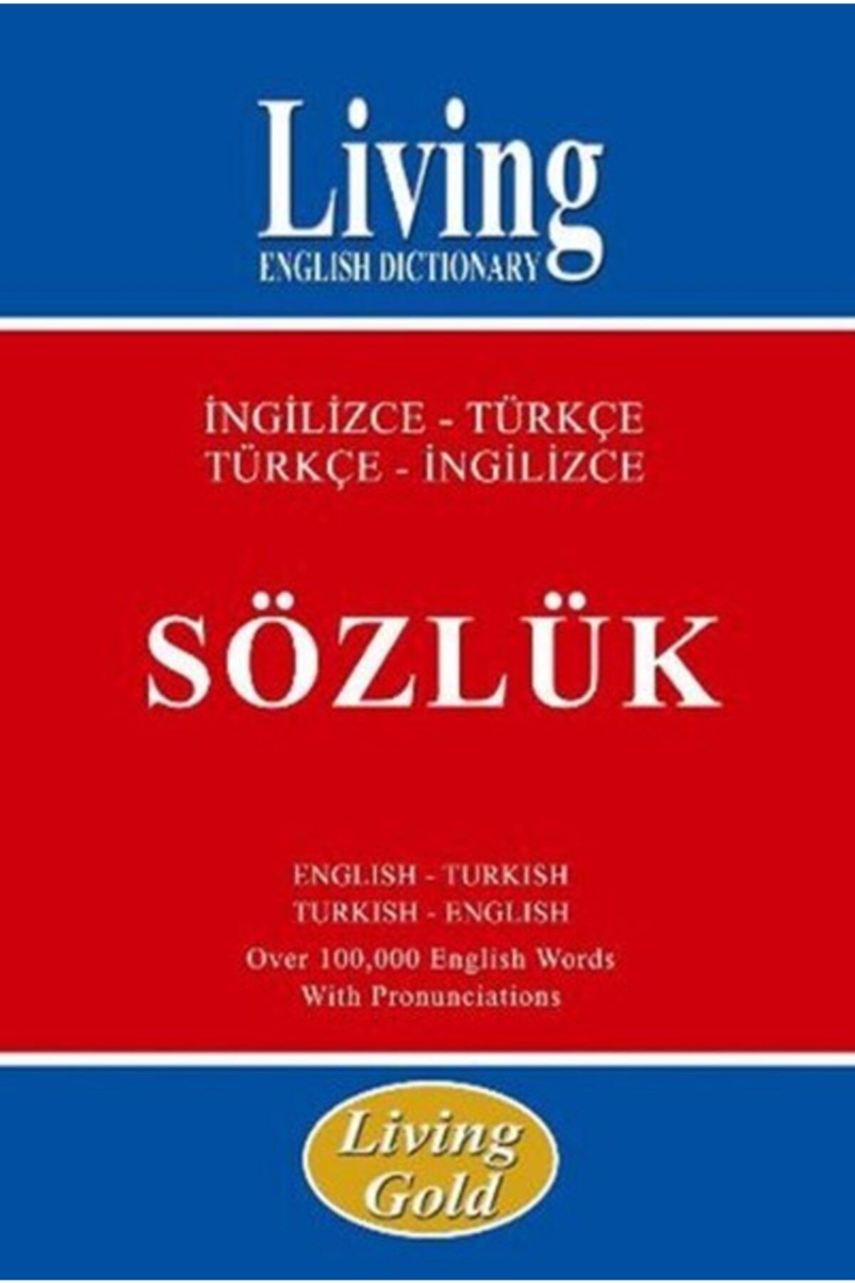 Living English Dictionary Living Gold Ingilizce-türkçe Türkçe-ingilizce Sözlük